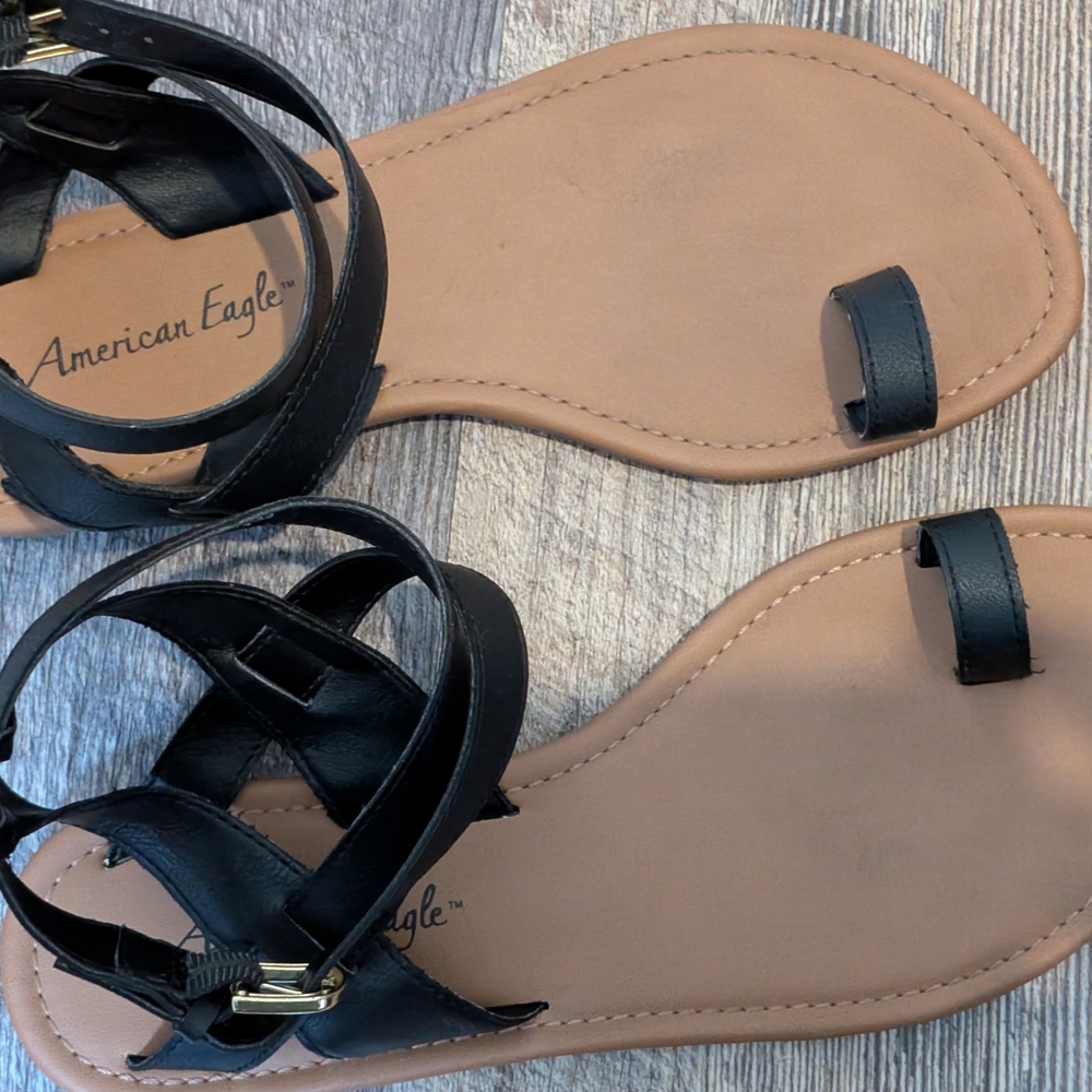 American Eagle Outfitters Black Women's Sandals - Picture 2 of 5